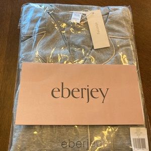 Eberjey Gisele pajamas in Heather Gray/Sorbet Pink. Size M.